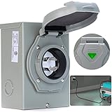 Sprance 30 Amp Generator Inlet Box, NEMA L14-30P Power Inlet Box for 4 Prong Generator Cord,7500 Watts,125/250 Volt, Weatherproof, Outdoor Use, ETL Listed…