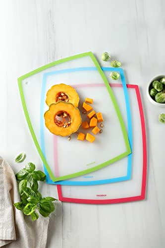 Mccook® Mcw11 Bamboo Cutting Boards Set Of 4, Chopping Board Set W Juice Groove& Metal Handle, Cheese Charcuterie Board Serving Tray For Meat, Cheese And Vegetables(L, 17”11.4”0.8”) #TOP7