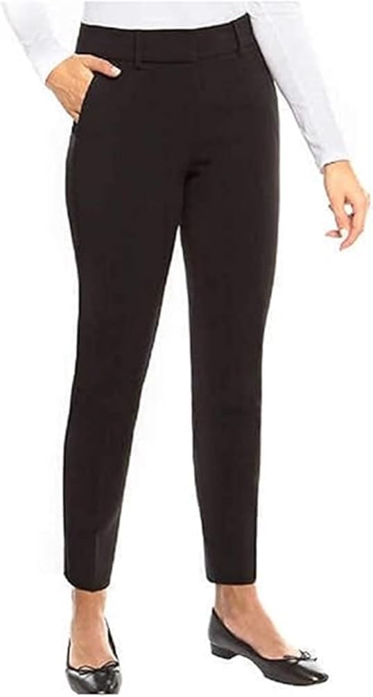 Kirkland Signature Ladies' Modern Fit Comfort Stretch Ankle Ankle Pant (18, Black)
