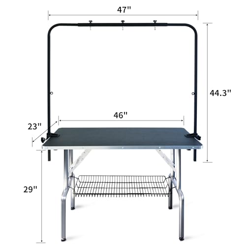 Image of SHELANDY 46-in Dog Grooming Table for Large Pets