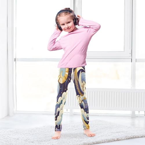 Toddler Girls Leggings Printed Yoga Pants Leggings Horse Sun Moon for Kids4