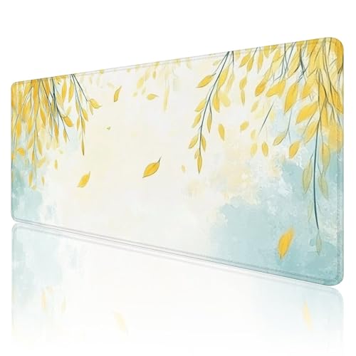 Tapis de souris paysage bleu pour décoration de bureau et setup pc