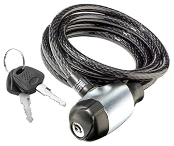 bike cable lock with key