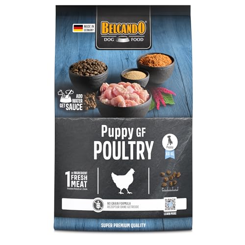 BELCANDO Puppy GF Poultry [4 kg] getreidefreies Welpenfutter | Welpenfutter ohne Getreide | Alleinfuttermittel für Welpen bis 4 Monate