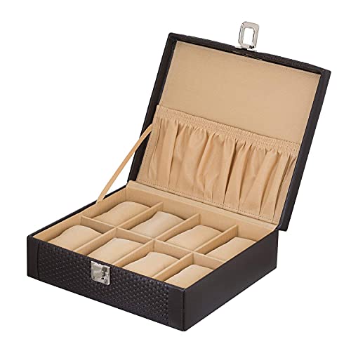 PU Leather Watch Box/Watch case/Watch Organizer/Wrist Watch case/jewelrybox Handmade Watch Box with Soft Cushions