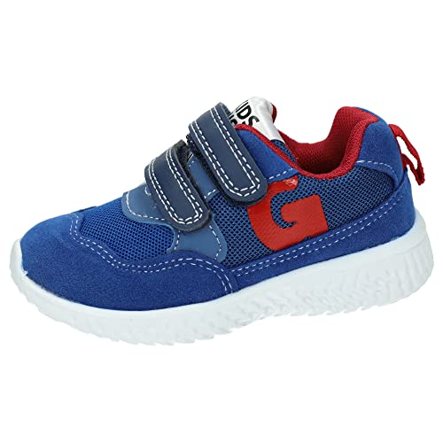 Basket Garçon Garvalín 221800 en cuir bleu marine pour enfant