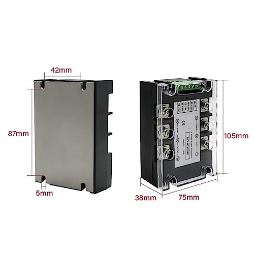 Régulateur de puissance triphasé 380V robuste avec relais Thyristor