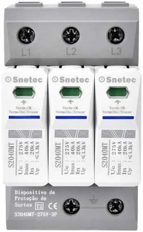 DPS Snetec Protetor Contra Raios 275Vca 20/40kA Trifásico 3P