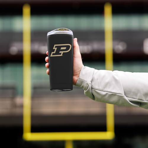 Image of Logo Brands NCAA 20 oz Powder Coat Stainless Tumbler -Double-Wall Insulated Everday Tumbler for Hot or Cold Drinks, High Lip Lid, Team Color