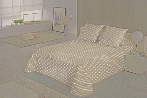 Sabanalia - Copriletto timbrato Nizza (disponibile in varie dimensioni) - bianco, 180 x 280