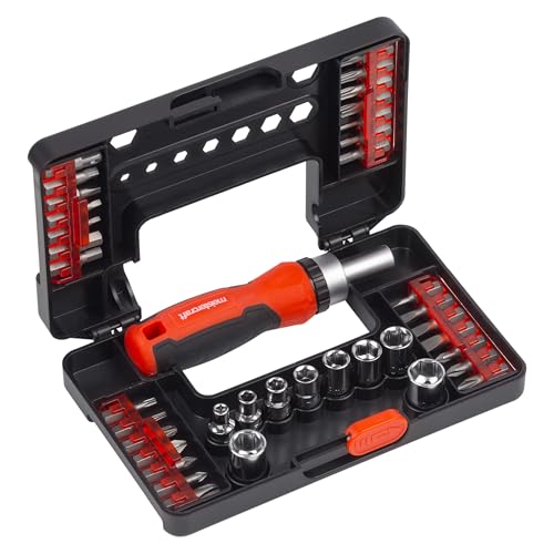 Meistercraft Bit-Satz - 38-teilig - Gängige Standard-Bits - In praktischer Kunststoffbox/Bit-Satz für Schraubarbeiten/Bit-Sortiment/Schrauber-Bits / 3391650