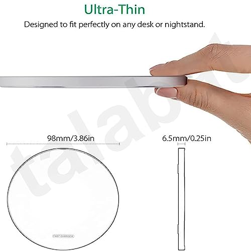 Image of 15W Fast Wireless Charger, Pack of 2 Max Qi-Certified Wireless Charging Pad Compatible with iPhone X /Xs /Xr /11 /11Pro /12 /12Pro /13 /13Pro /14 /14Pro /14Pro