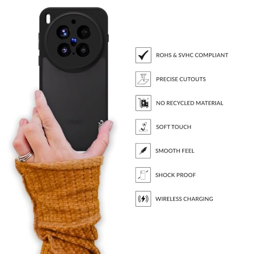 Image of SPRIG Compatible with VIVO X300 Pro Premium EdgeTone Back Cover Drop Tested Shock Proof Mobile Case for Men, Women, Boys and Girls with Camera Protection (Black Transparent)