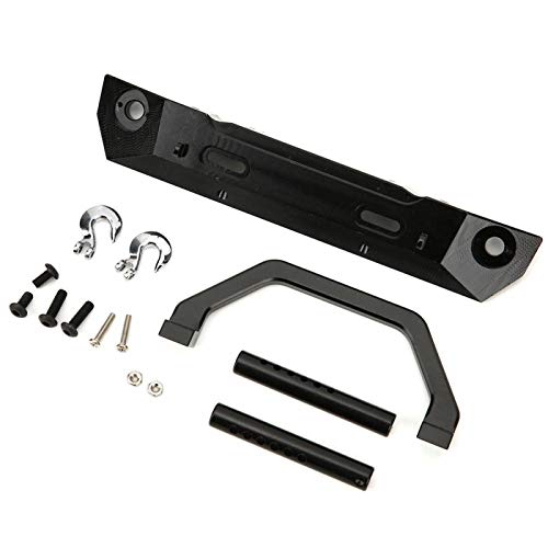 Tomantery Accessori per Auto RC Paraurti Anteriore Testurizzato Antiurto RC per Monster Truck RGT 1/10(Black R86025BL)