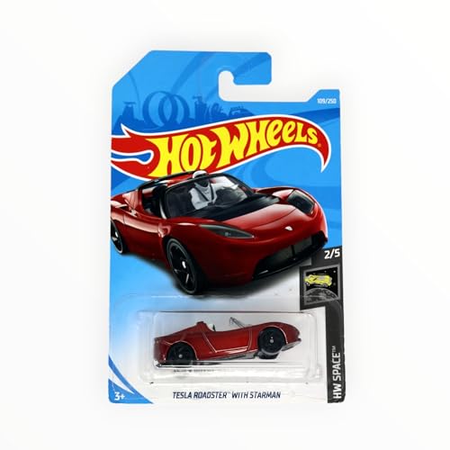 Hot Wheels Tesla Roadster con Starman HW Space 2/5 miniatura 2