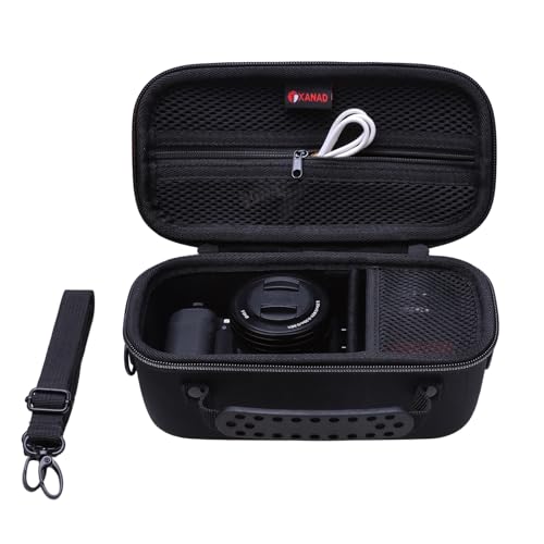 XANAD Funda Protectora para Sony Alpha 6400 6700 6100 6600 ZV E10 ZV E10 II ZV 1 A7 IV A7C II A7 III A7C A7R IIIA Cámara Viaje Fotografía Exterior (Negro)