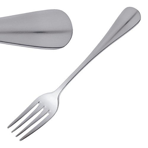Olympia Baguette Dessert Fork Pastry Cake Cutlery Dining Kitchenware Tableware Cookware Cooking Kitchen Home Restaurant 18/0 Stainless Steel. Pack Quantity: 12