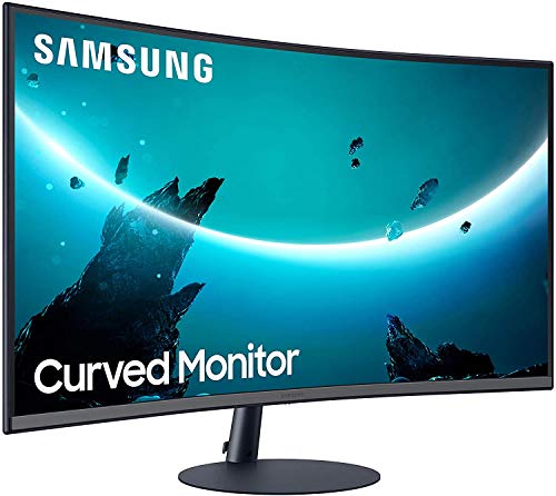 SAMSUNG C27T550FDU Ecran PC Incurvé 1000R, Dalle VA 27', Résolution Full HD (1920 x 1080), 75 Hz, 4ms, AMD FreeSync, Noir