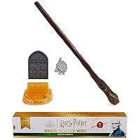 Wizarding World Harry Potter, Magical Collector Mystery Wand with Stand and Die-cast Icon, Magical Artefacts Series (Styles Will Vary)