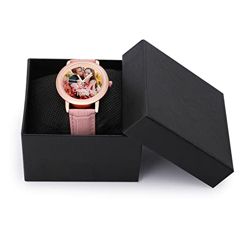 Custom Photo Watch - Personalized Watches with Your Own Picture/Text - For Men & Women