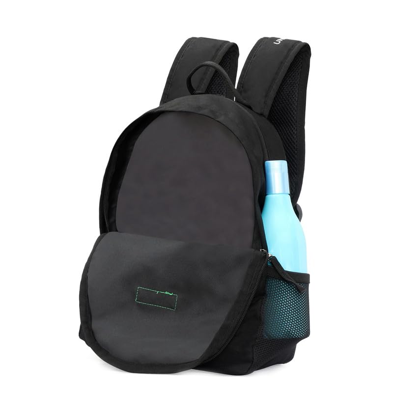 Image of UNITED COLORS OF BENETTON Citron Unisex Polyester 2 Compartment 12 L Casual Backpack - Black