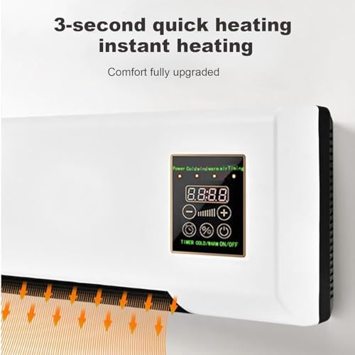 Image of (5 Year Assured Warranty) Mini 2-in-1 Portable Air Conditioner & Heater - Smart Wall Mounted Split AC Cooling & Heating Fan, Energy Efficient Personal Air Conditioner for Home & Office Use