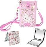 Holymid Kawaii Small Crossbody Cell Phone Purse, Cartoon Phone Bag, Wallet Shoulder Bag with Credit Card Slots, Pouch Purse with Shoulder Strap for Women Teen Girls