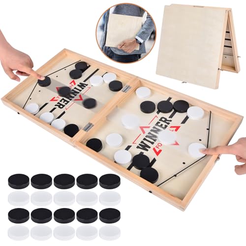 Aragallant Sling Puck Spiel, Tischhockey Brettspiel Groß, Hockey Brettspiel Spielzeug, Fast Sling...