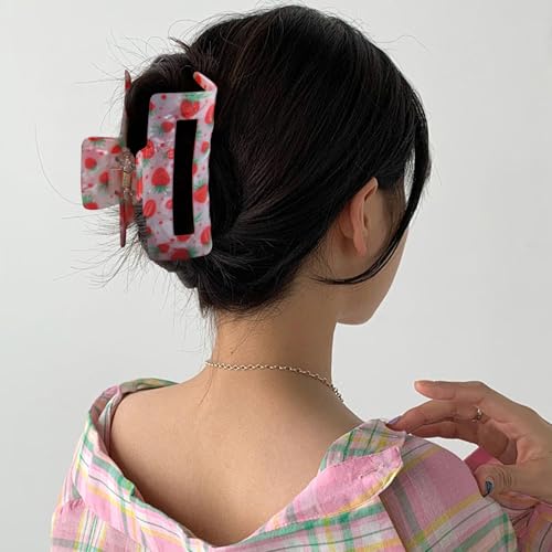 Pinza para cabello de fresa pequeña y ligera miniatura 4