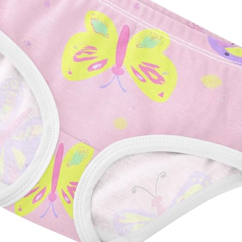 Cartoon Toddler Underwear Floral 2t Cotton Panties for Girl Colorful Purple Yellow Butterflies Pink Briefs Underpants4