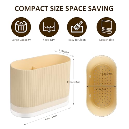 Decovoy Electric Toothbrush Holders for Bathroom, Multifunctional Wall Mounted Tooth Brush Caddy Holder Set with Drainage Holes, Toothbrush Organiser Stand for Toothpaste Razor Bathroom Accessories - Cosy Home Interiors Decovoy Electric Toothbrush Holders for Bathroom, Multifunctional Wall Mounted Tooth Brush Caddy Holder Set with Drainage Holes, Toothbrush Organiser Stand for Toothpaste Razor Bathroom Accessories - Image 7