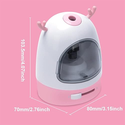 Miniatura 3 de Sacapuntas portátil automático multifuncional, de dibujos animados, funciona con pilas, sacapuntas para oficina, escuela, suministros para el hogar
