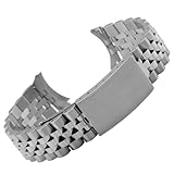 Interfaccia curva senza soluzione di continuità: specificamente progettata con maglie terminali curve stampate con precisione per garantire un'integrazione perfetta e un accoppiamento a filo con la cassa dell'orologio. Questo design professionale elimina gli spazi vuoti antiestetici, conferendo al tuo orologio un aspetto di alta gamma.