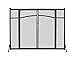 Flat Panel Fireplace Screen with Doors