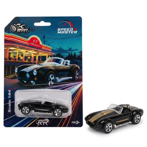 Image of 1:64 Scale Die Cast Metal Sports Car Toy for Kids & Collectors with Free Rolling Wheels, Premium Mini Metal Car Model, Realistic Exterior Design, Collectible Vehicle, Display Toy,Birthday Gift (Black)