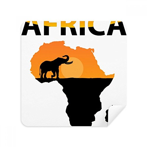 Chiffon écran éléphant savane pour nettoyer vos lunettes au bureau