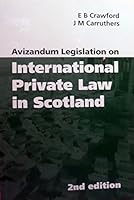 Avizandum Legislation on International Private Law in Scotland 1904968376 Book Cover