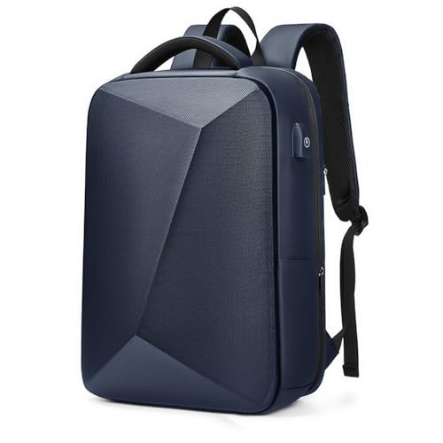 FDOIUTU USB Zaino per computer portatile da 15,6 pollici Blocco password antifurto Zaini scolastici Scuola Università Affari Lavoro Università Viaggio, blu