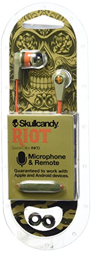 Skullcandy Riot Earbuds Camo/Orange/Slate, One Size
