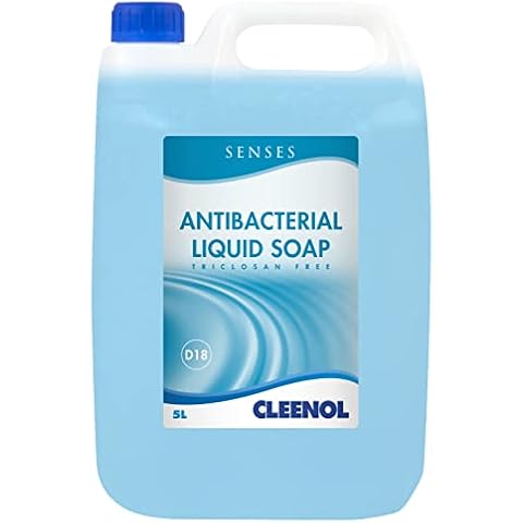 Cleenol Senses Antibacterial Liquid Soap, Blue, 5 Litres Cover
