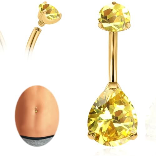 Piercing nombril titane 14G de grade médical avec opale en goutte limerencia