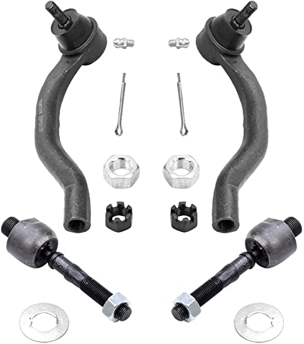 Image of Detroit Axle - 14pc Front End Control Arms Kit for 04-08 Acura TSX, 03-07 Honda Accord, Control Arms Tie Rods Lower Ball Joints Front and Rear Sway Bar Links 2003 2004 2005 2006 2007 Replacement