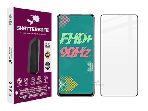 Image of Oleophobic Tempered Glass Compatible For Infinix Hot 11s / Hot 20s / Hot 30 5G [Pack of 1]. Edge To Edge Full Screen Protection With Easy Installation Kit & Case Friendly Fit.