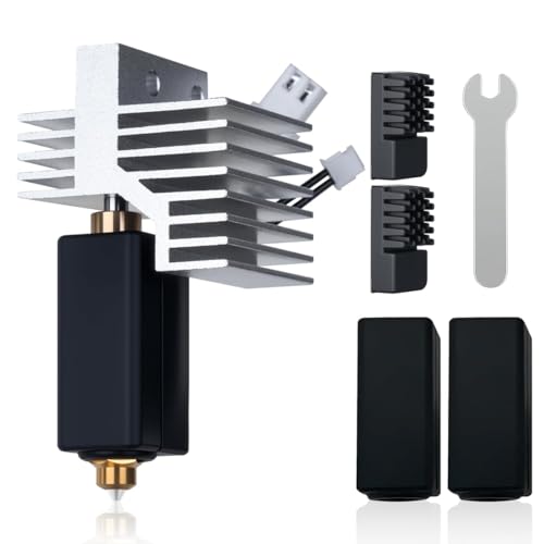 Upgrade Centauri Carbon Ceramic Hotend Ersatz für Hochtemperatur-Extruderdruckkopf mit 0 4 mm Messing-gehärteter Stahl-Düse und Silikonabdeckung Compatible with ELEGOO Centauri Carbon 3D Drucker