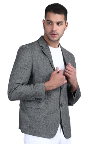 Mens Herringbone 2 Buttons Tweed Retro Checks Vintage Style Notch Lapel Wool Blend Tailored Fit Blazers2