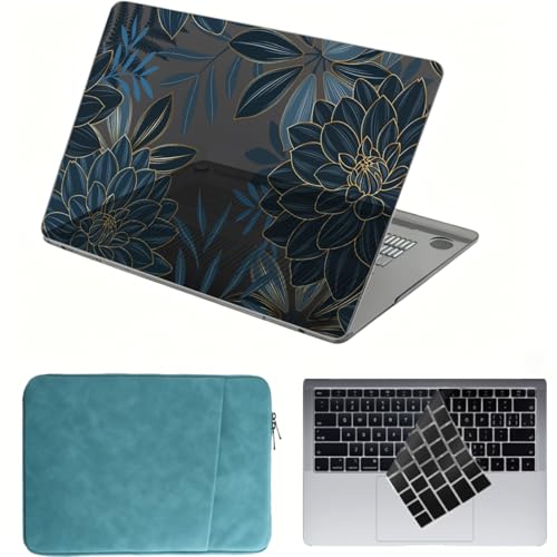 Funda para MacBook Air 11 ideal para estudiantes, diseño flor de loto con bolsa protectora