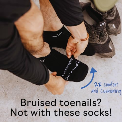 Toe Socks for Men Soft & Breathable for Protection - Toe Cover Socks for Blisters While Running and Hiking2