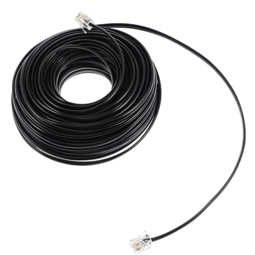 Cable telefónico de extensión de 20 metros con núcleo de cobre y aislamiento PP de alta densidad