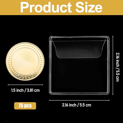 Fundas plásticas para monedas pack 75 piezas miniatura 2