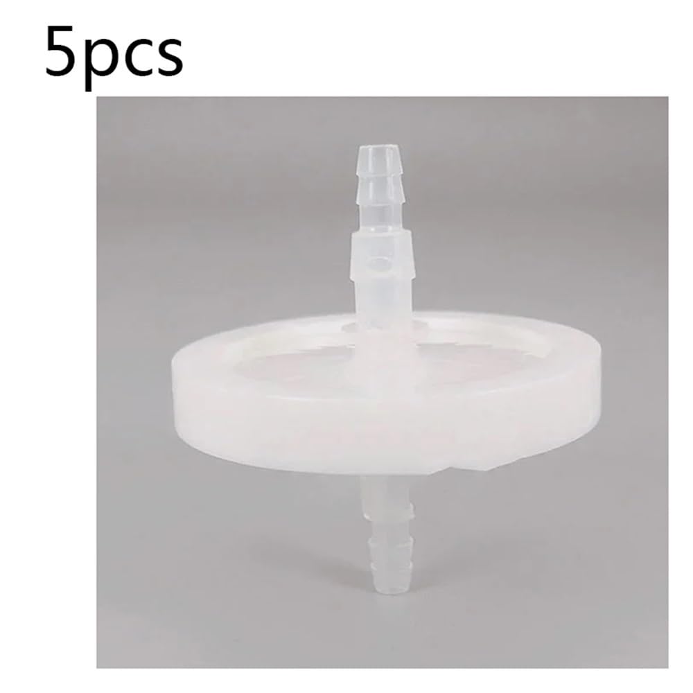 1/2/5/10 sztuk filtrów PTFE do filtracji 50 mm/0,22 um/Connect Φ4 mm filtr PTFE do filtracji (5 szt.)